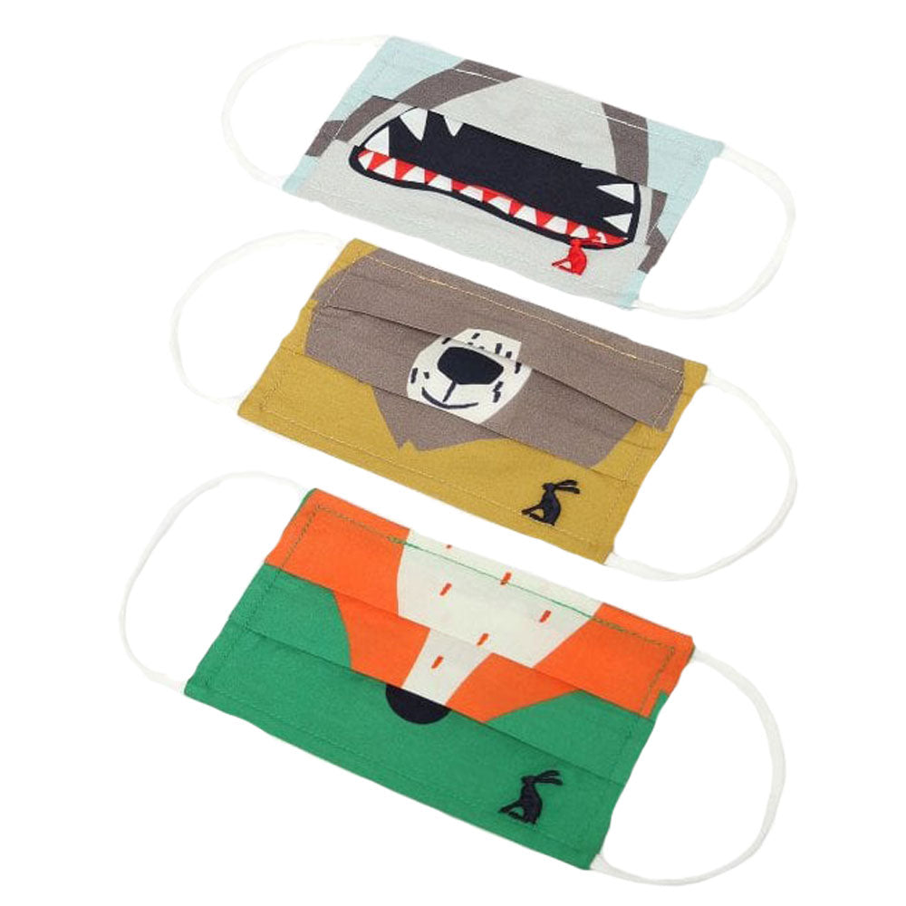 Joules Boys Pack of 3 Face Masks