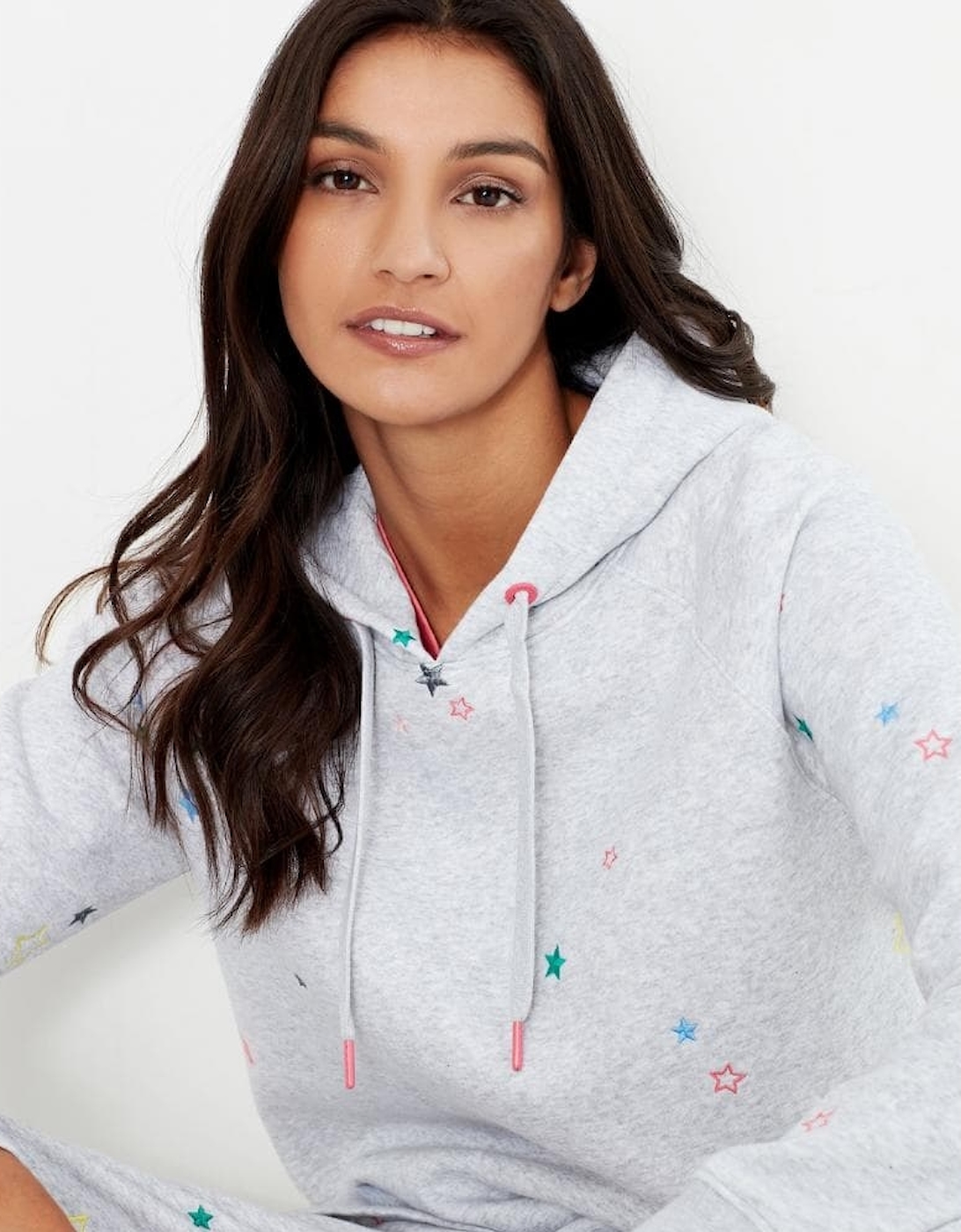 Joules Rowley Embroidered Womens Hooded Sweatshirt