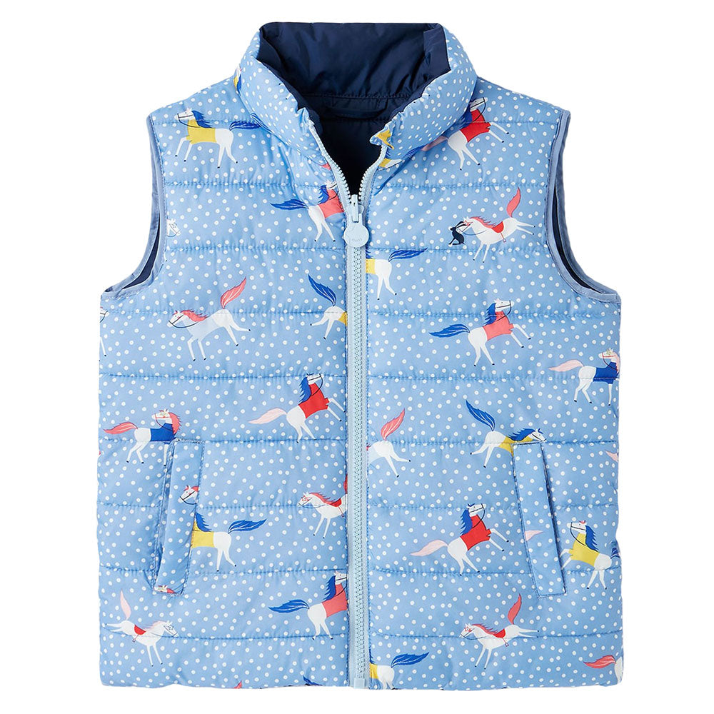 Joules Girls Flip It Reversible Gilet