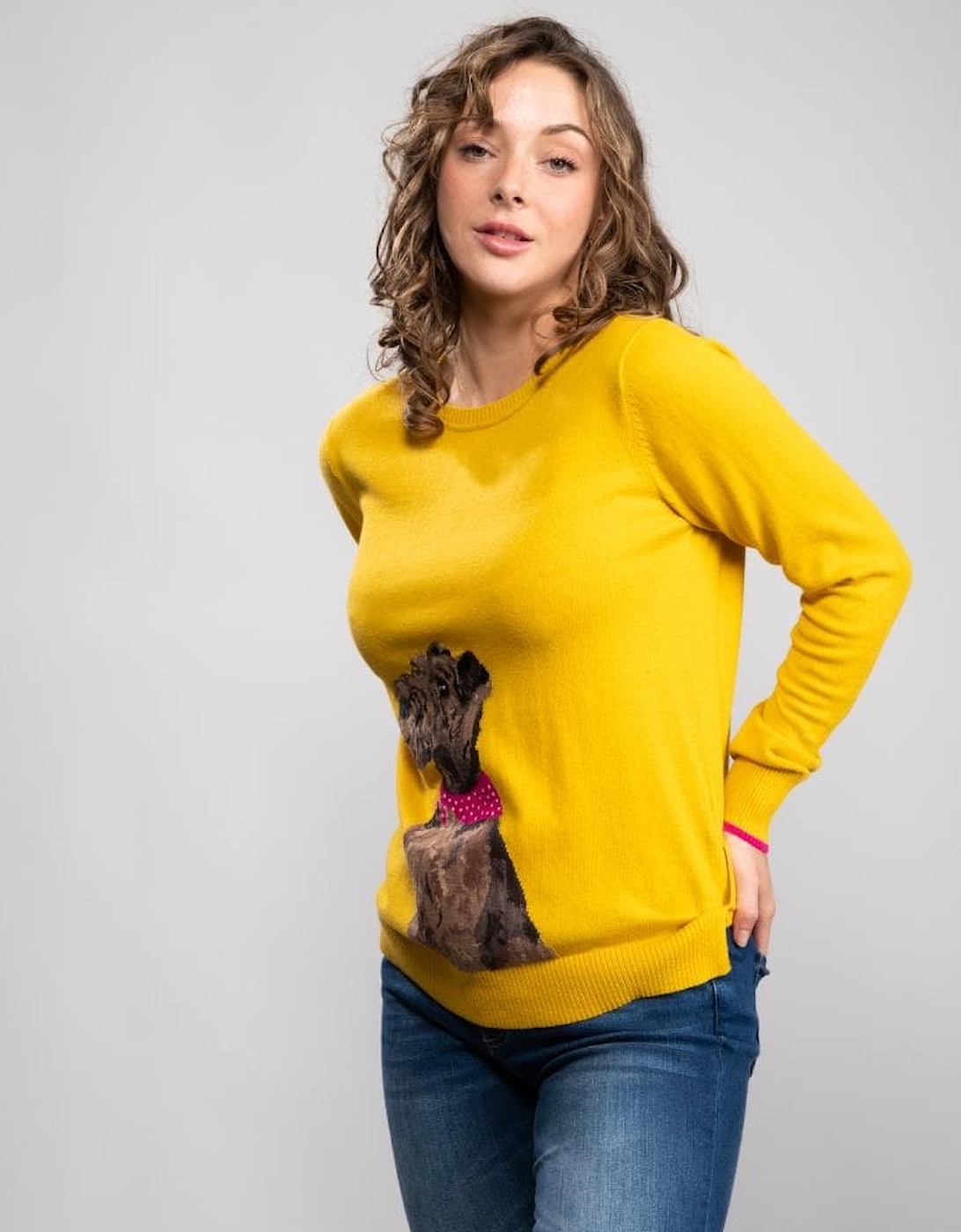 Joules Intarsia Crew Neck Jumper Miranda