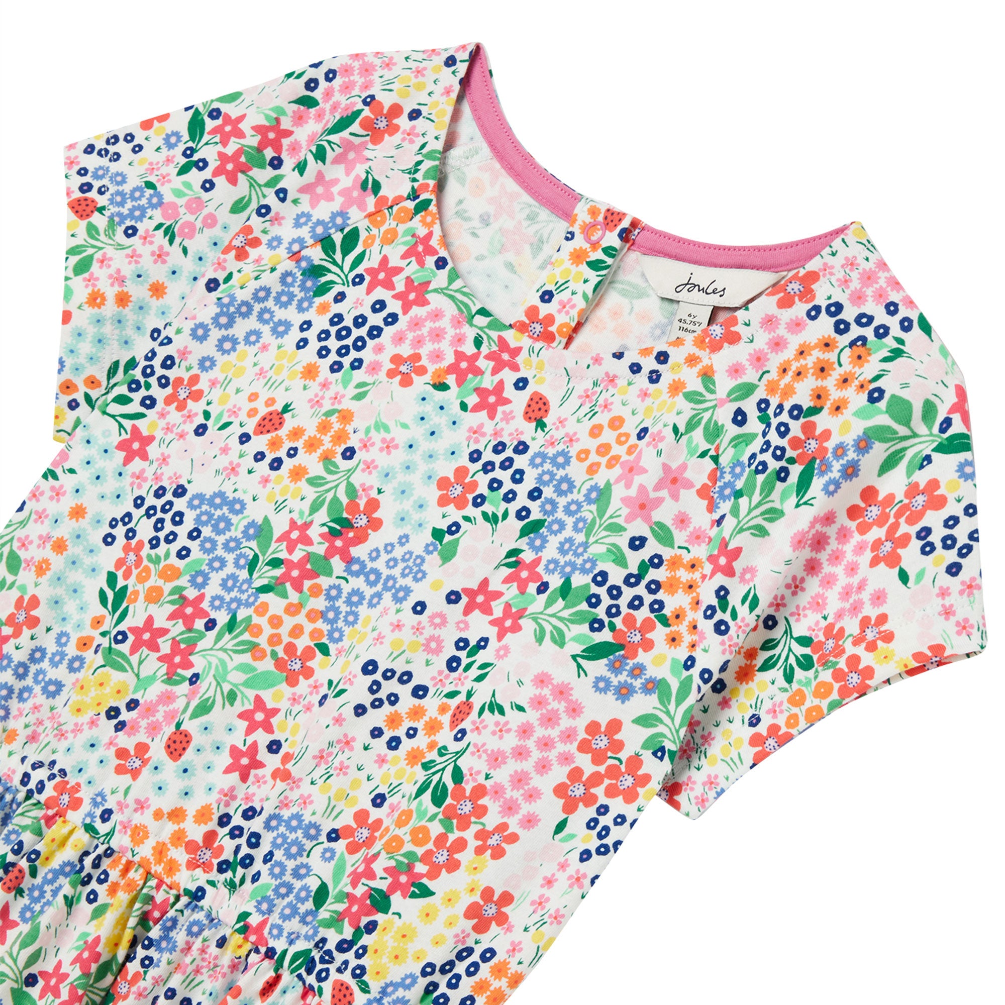 Joules Girls Jude Short Sleeve Jersey Dress