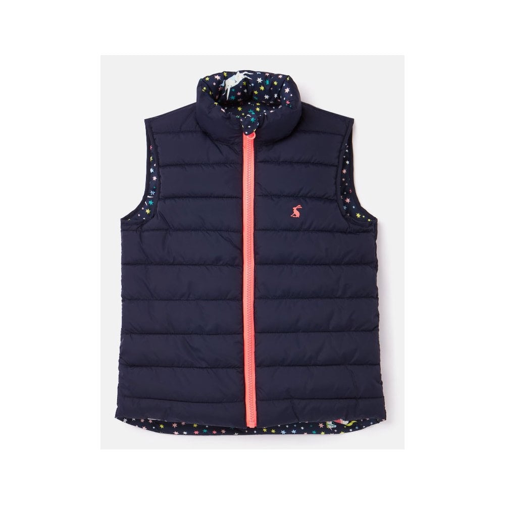 Joules Girls Flip It Reversible Gilet