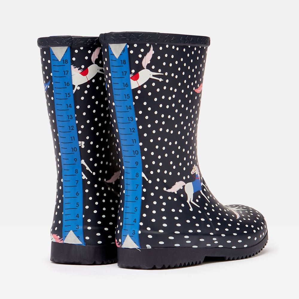 Joules Girls Roll Up Welly