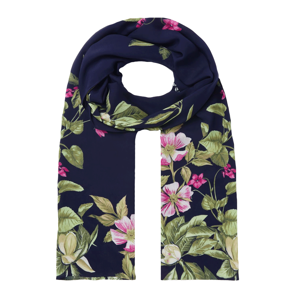 Joules Ladies Eco Conway Lightweight Printed Scarf