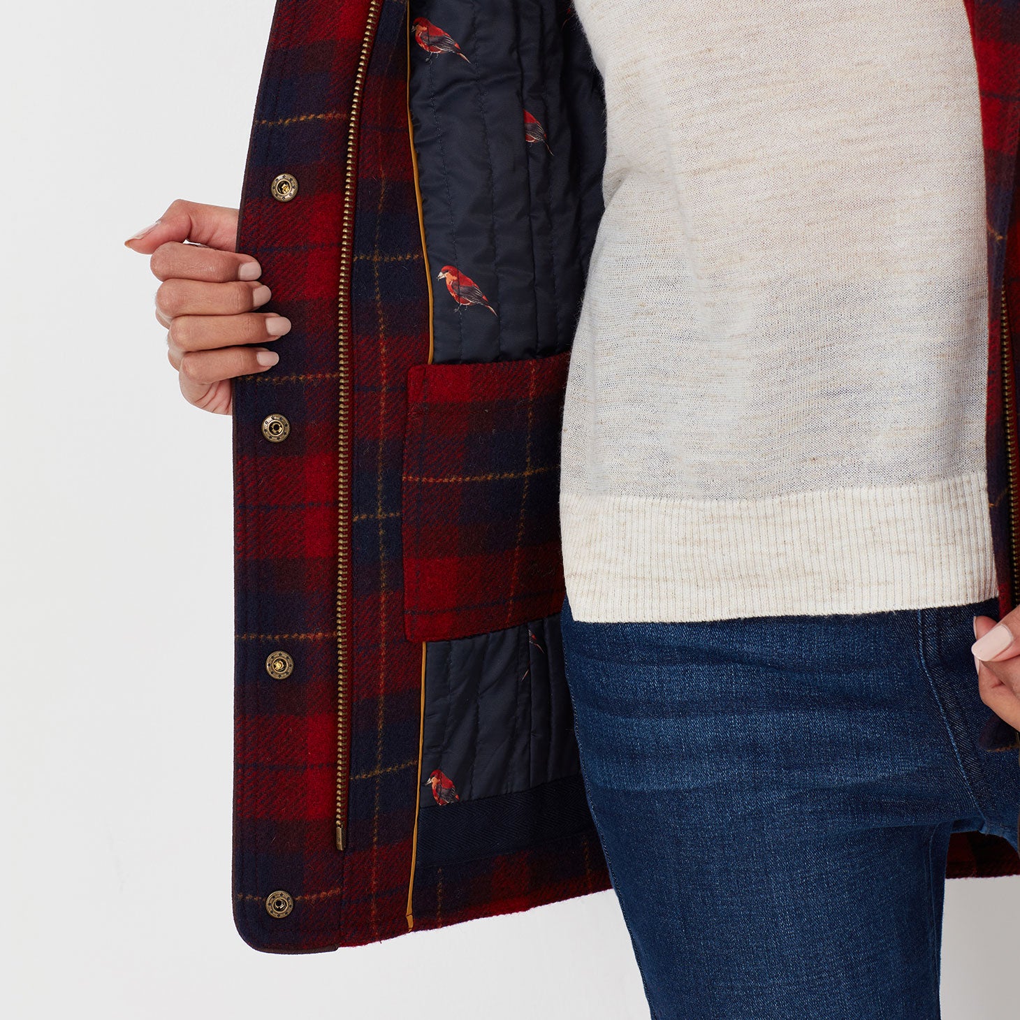 Joules Ladies Tweed Fieldcoat Jacket