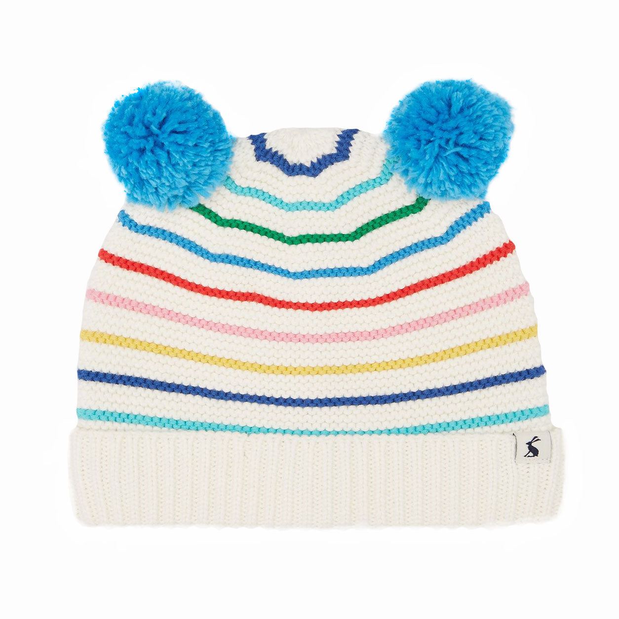 Joules Baby Nursery Pom Pom Organic Cotton Knitted Hat