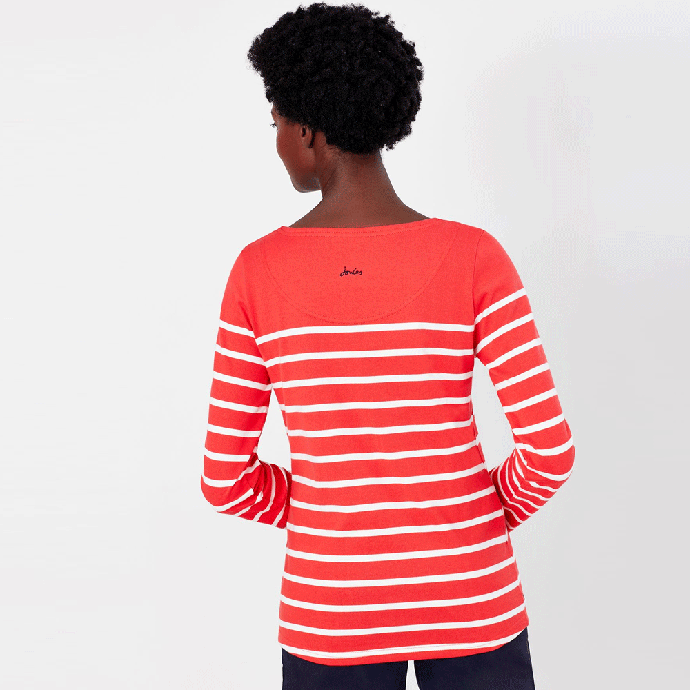 Joules Ladies Harbour Emb Long Sleeve Jersey Top