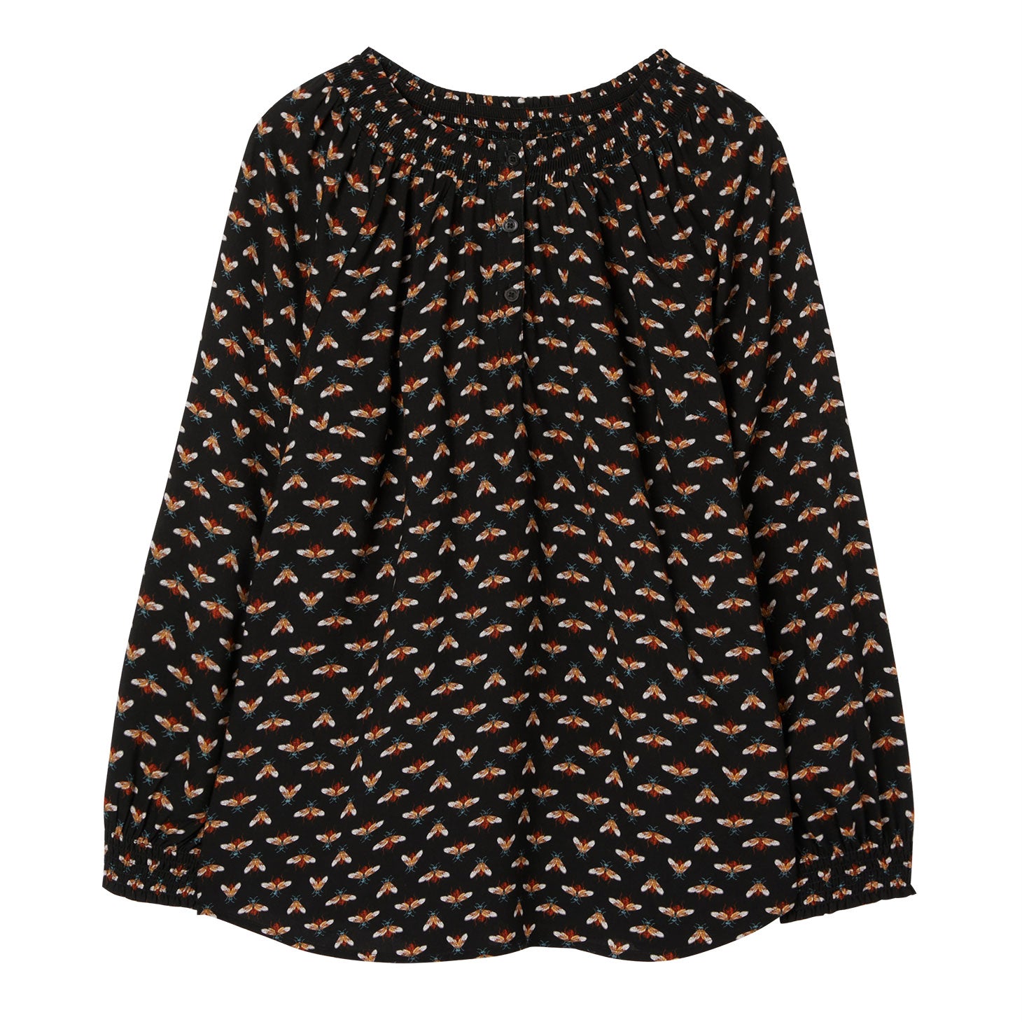 Joules Ladies Talia Smocked Neck Pop Over