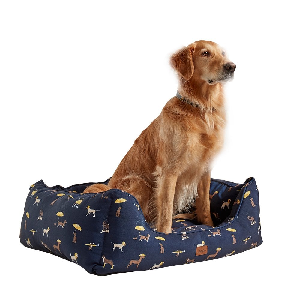Joules Dog Print Box Bed