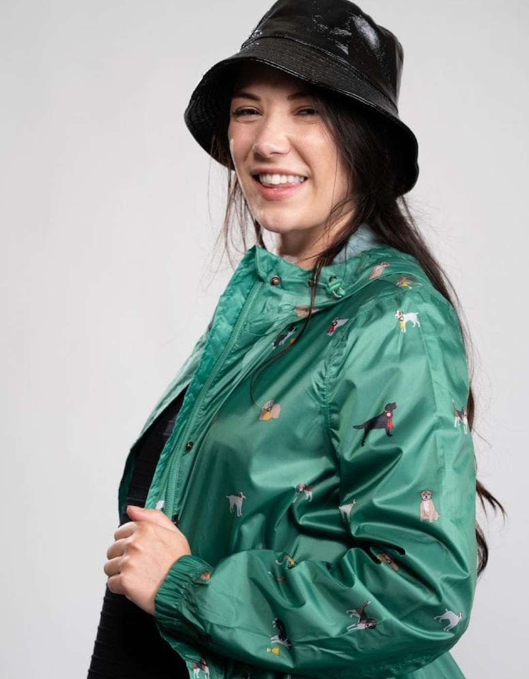 Joules Golightly Printed Waterproof Womens Packable Jacket