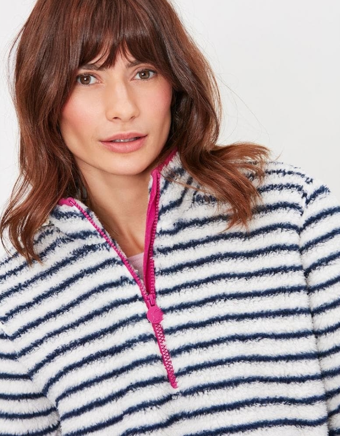Joules Polly Fleece Womens Zip Neck Jumper