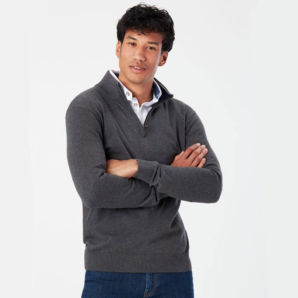 Joules Mens Hillside 1/4 Zip Funnel Neck Jumper