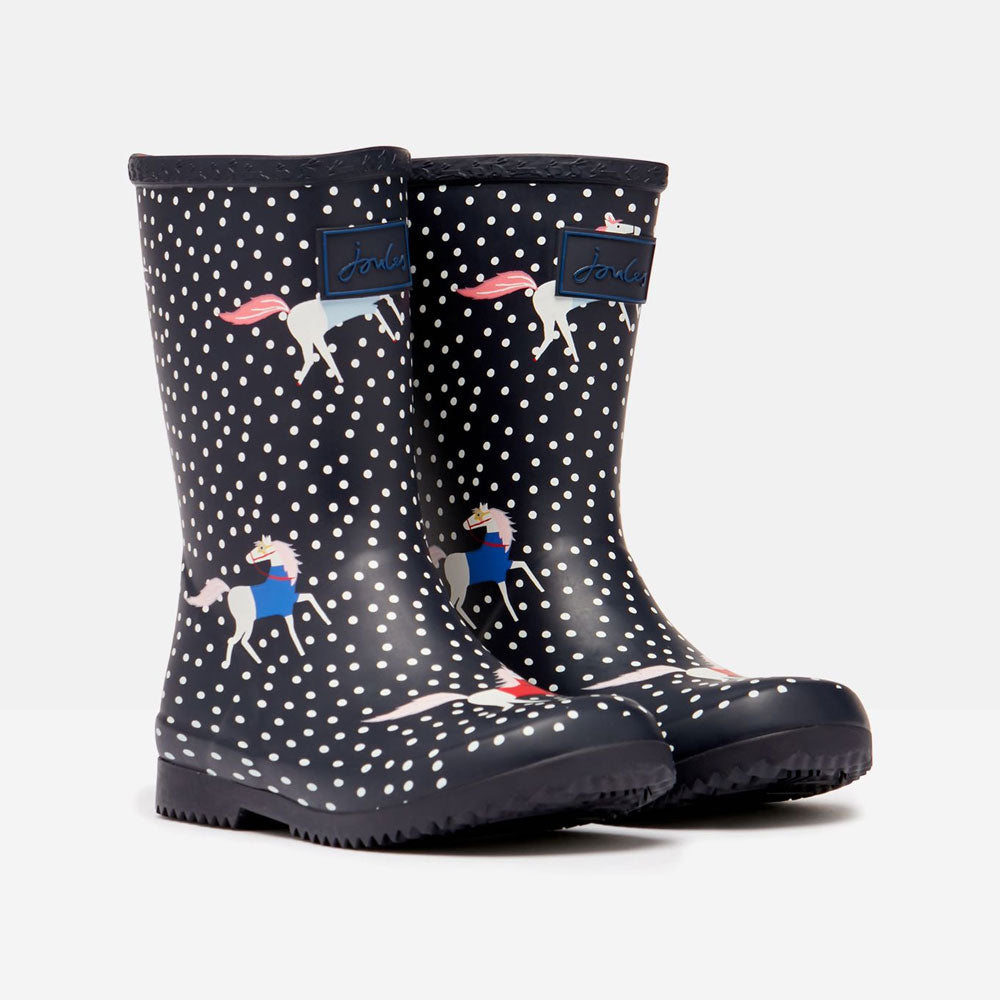 Joules Girls Roll Up Welly