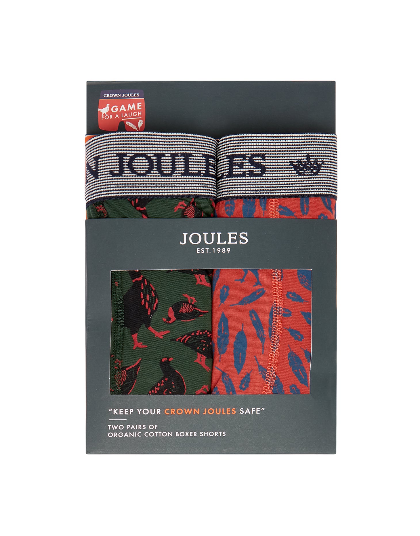 Joules Mens Crown Joules 2 Pack Underwear