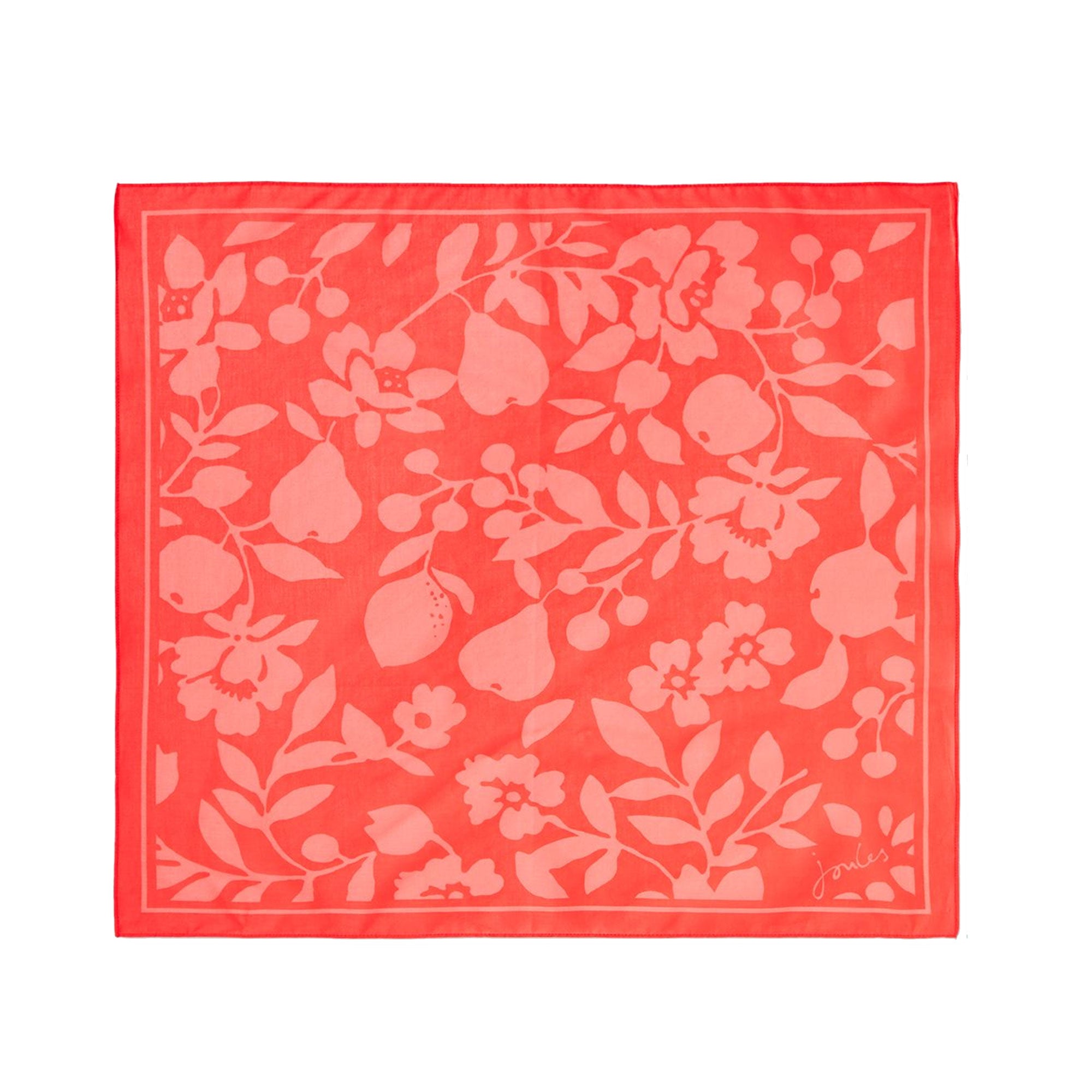 Joules Ladies Parlow Cotton Square Scarf