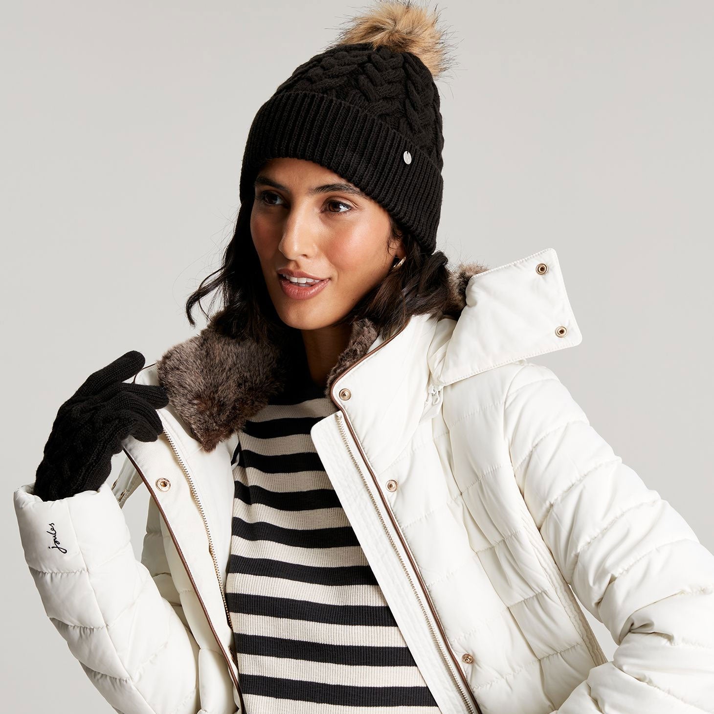 Joules Ladies Elena Cable Hat