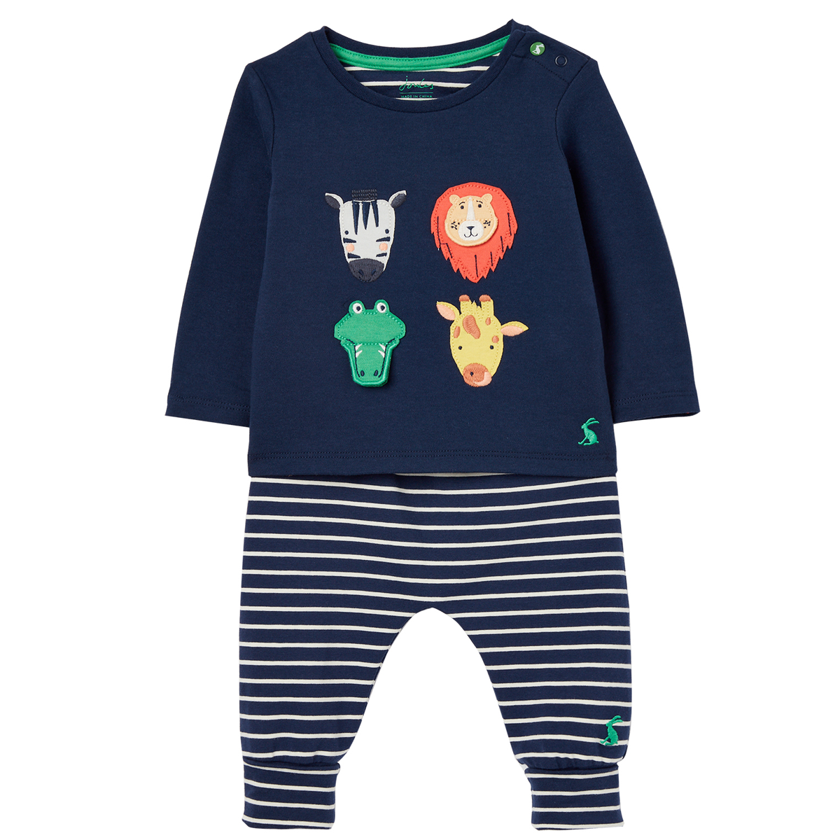 Joules Baby Boys Byron Organic Cotton Artwork Set