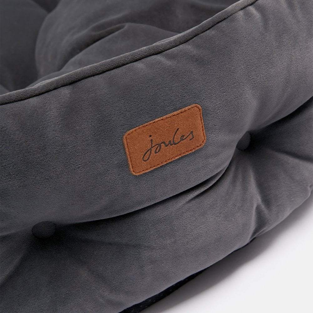Joules Velvet Chesterfield Dog Bed