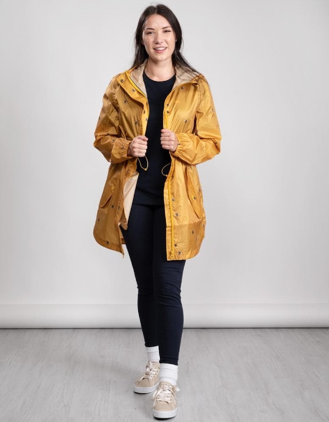 Joules Golightly Printed Waterproof Womens Packable Jacket