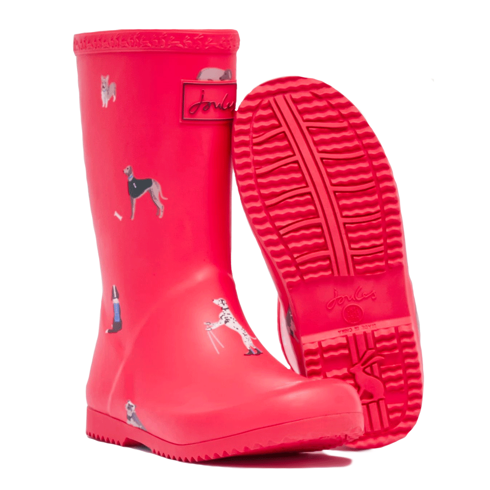 Joules Childs Junior Roll Up Flexible Printed Welly