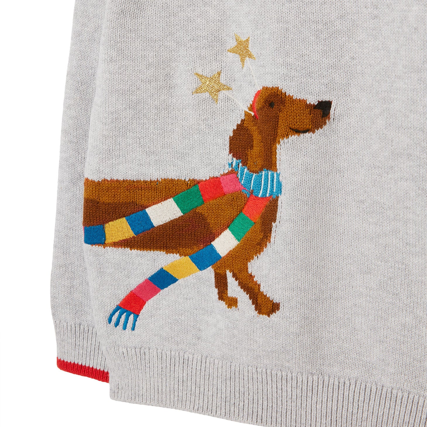 Joules Girls Cracking Festive Dachshund Jumper