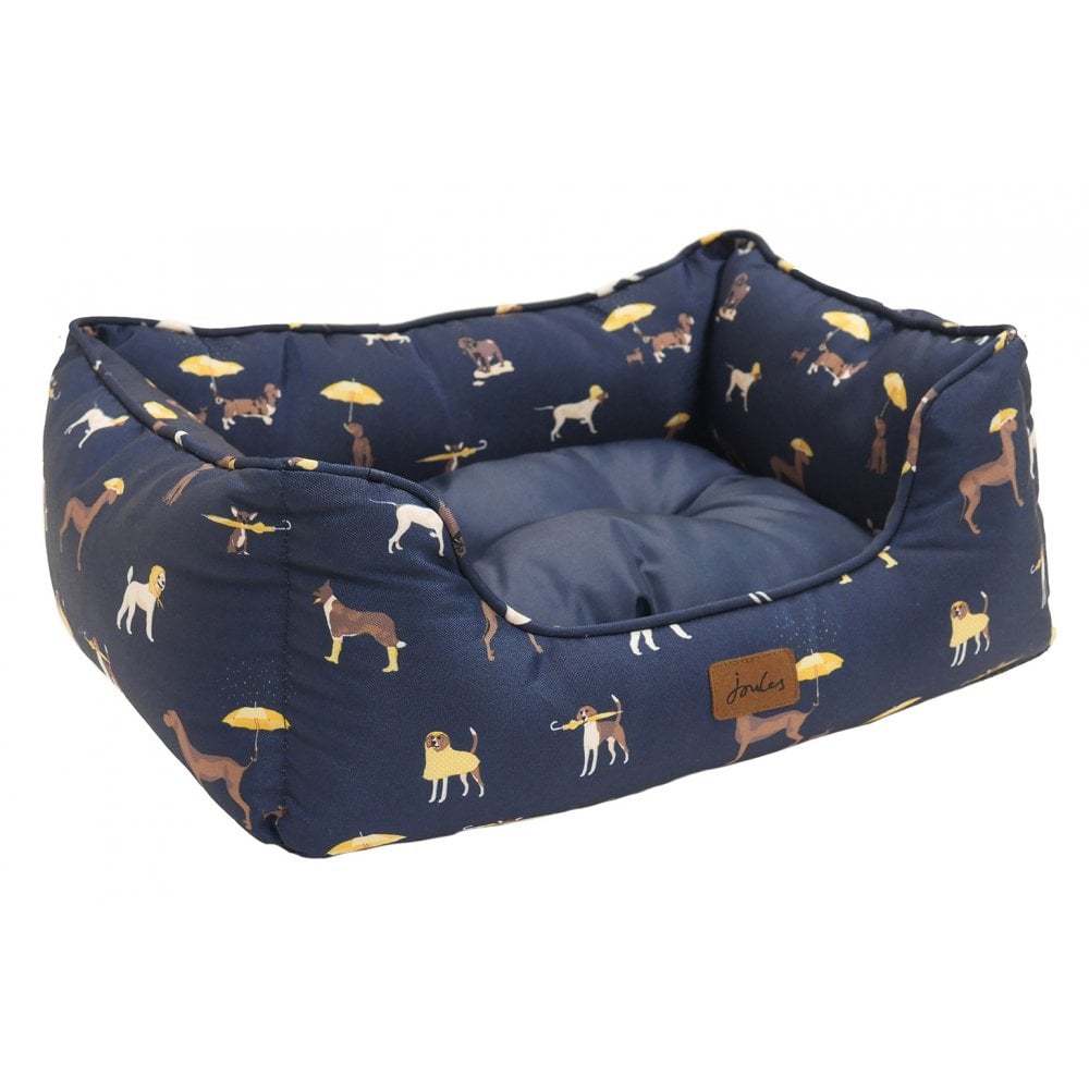 Joules Dog Print Box Bed