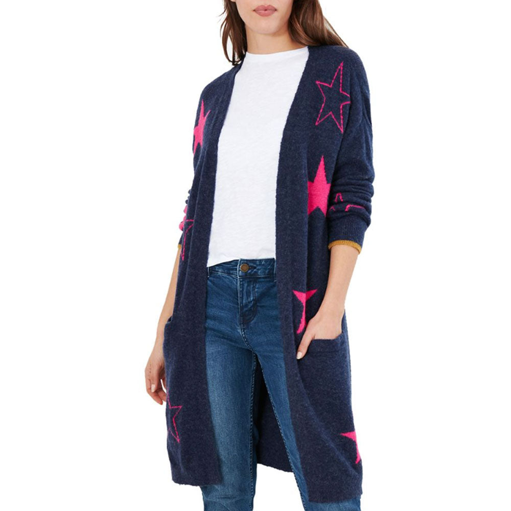 Joules Ladies Ann Star Intarsia Cardigan