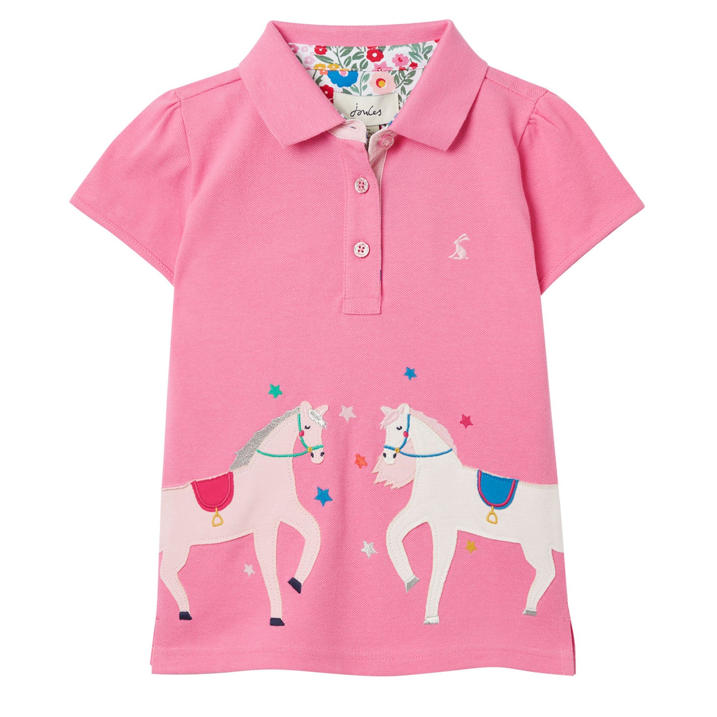 Joules Girls Moxie Horse Design Polo Shirt