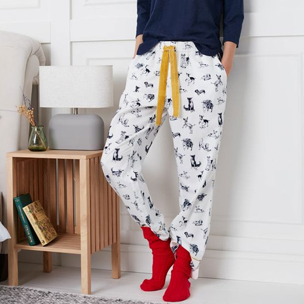 Joules Ladies Luna Brushed Cotton Pj Bottoms