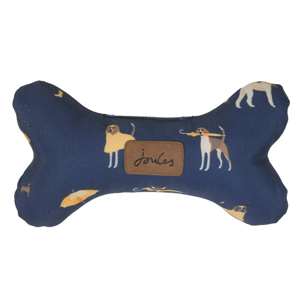 Joules Dog Print Bone Dog Toy