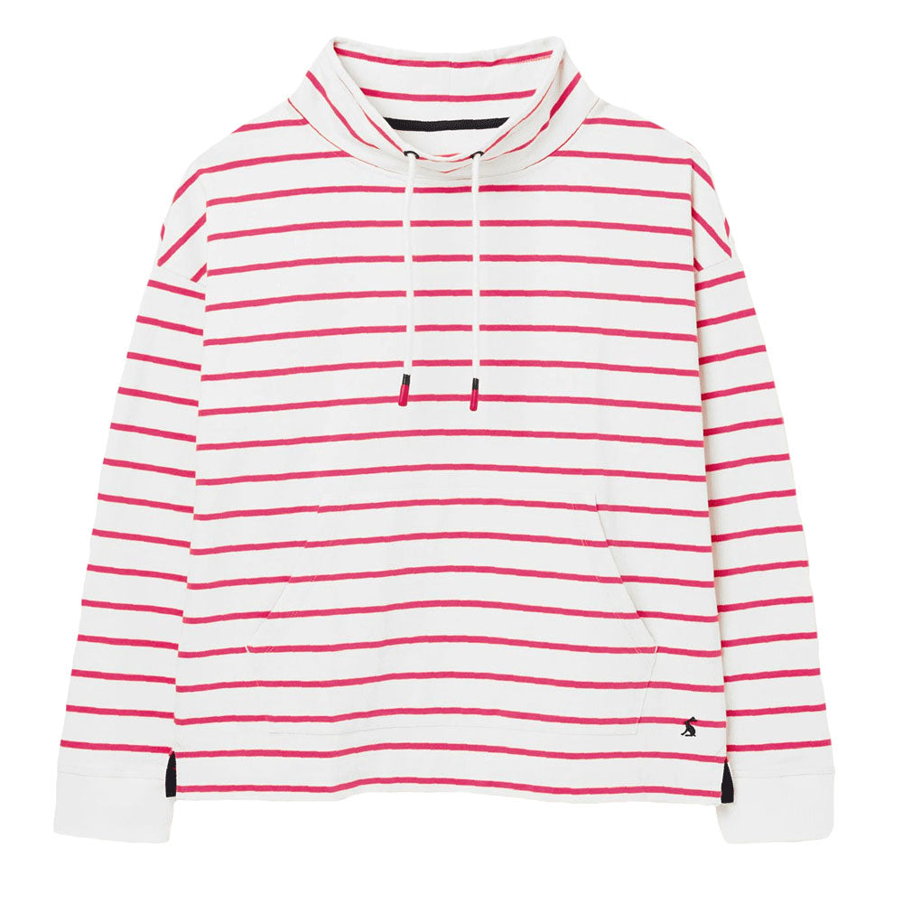 Joules Ladies Harlton Stripe Funnel Neck Sweatshirt