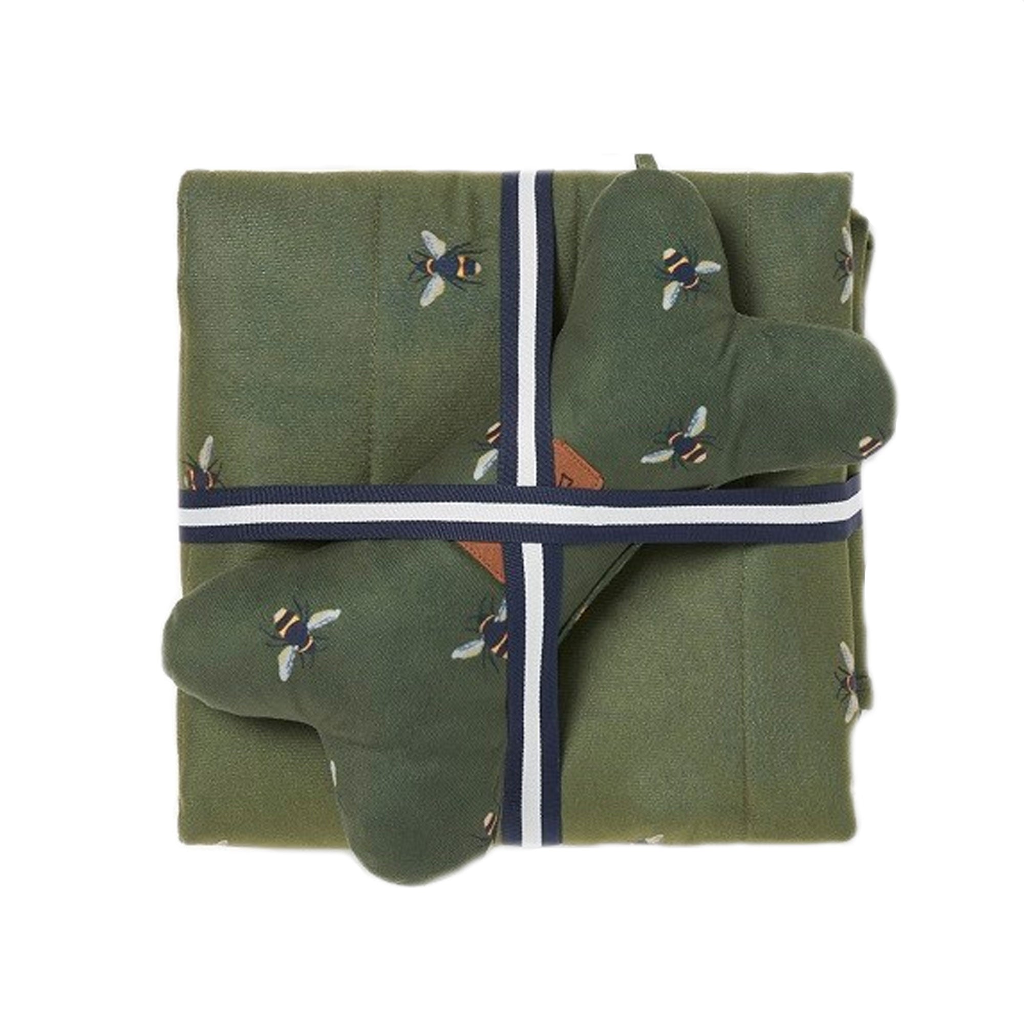 Joules Dog Christmas Bee Print Blanket & Bone Gift Set