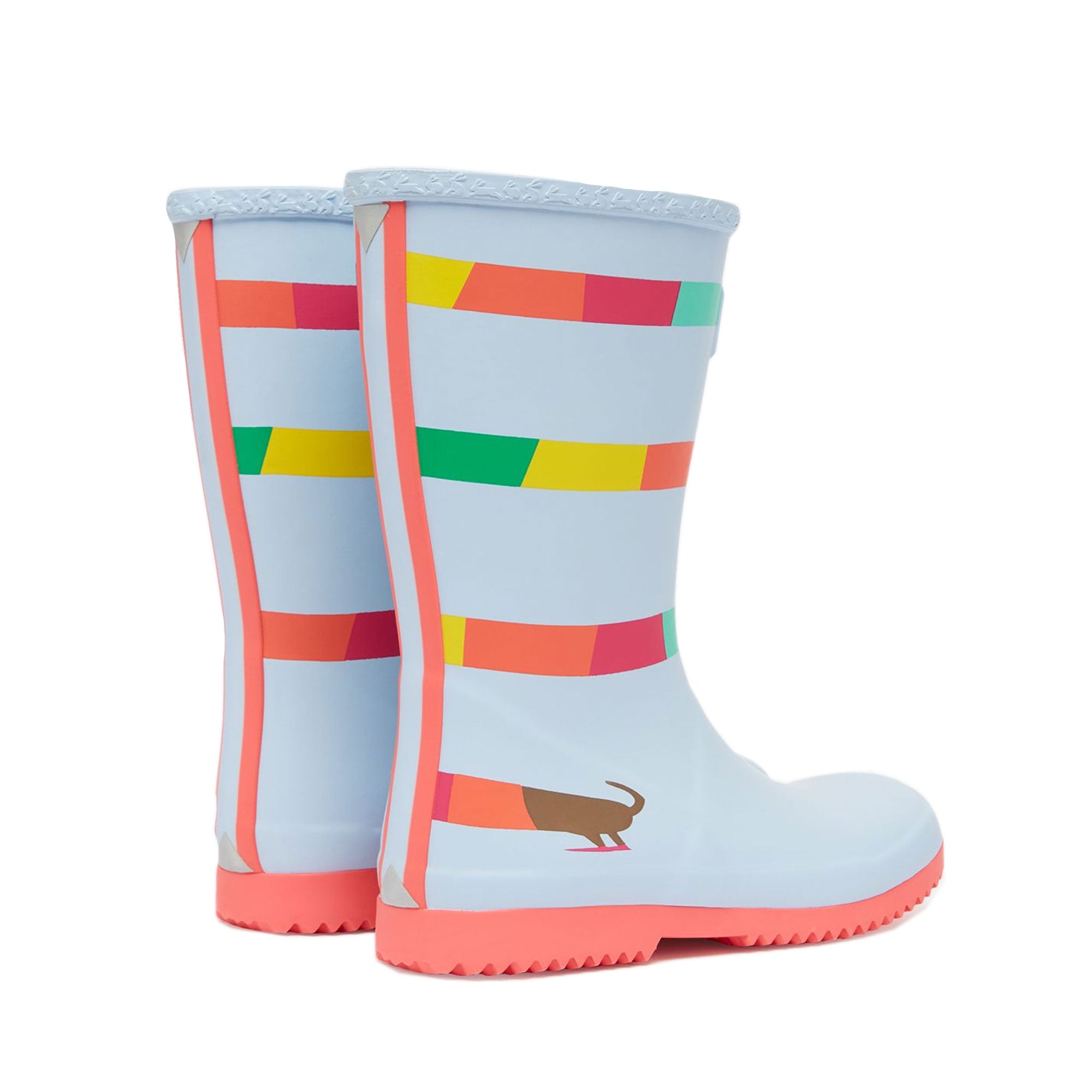 Joules Girls Jnr Roll Up Flexible Printed Welly