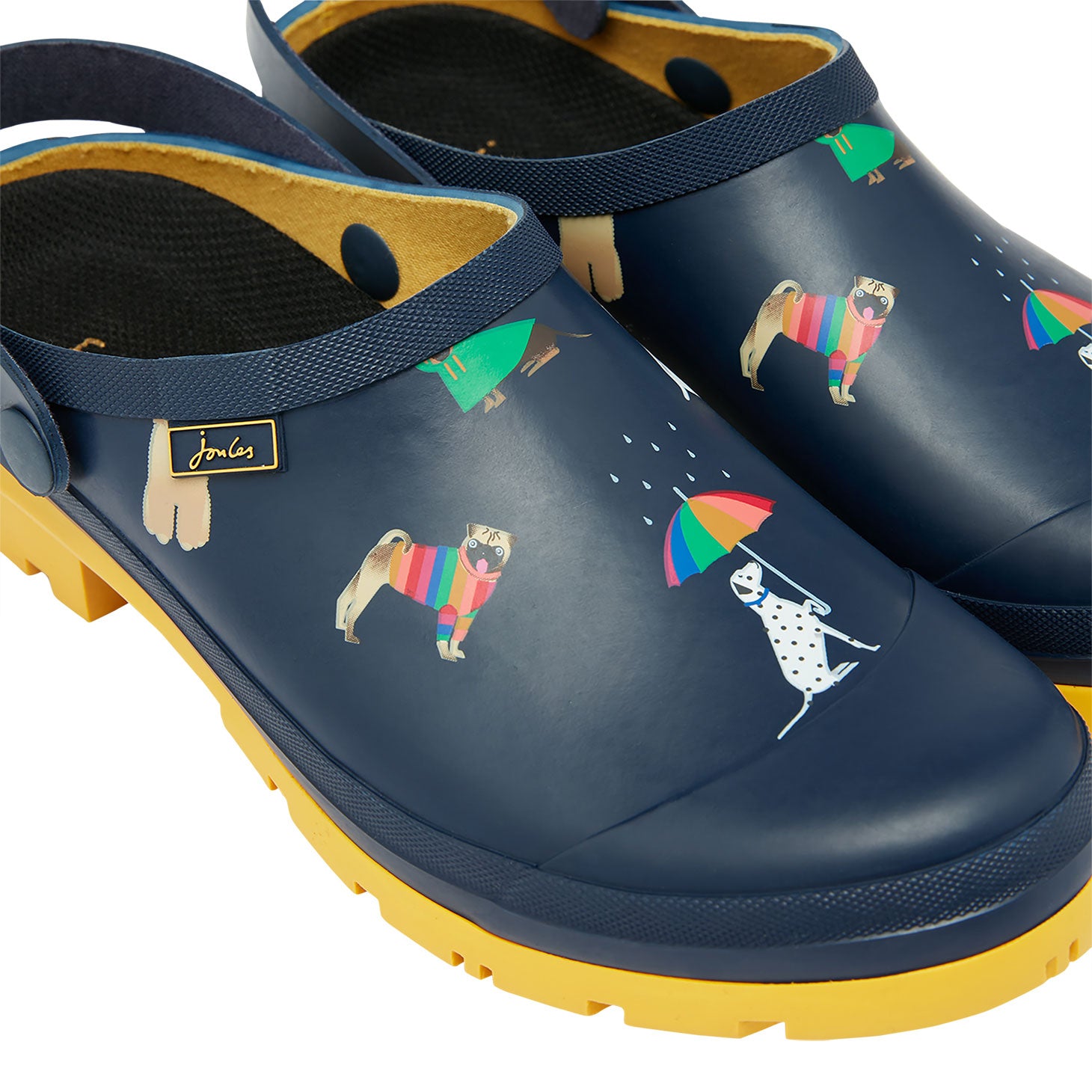 Joules Ladies Printed Welly Clog With Backstrap