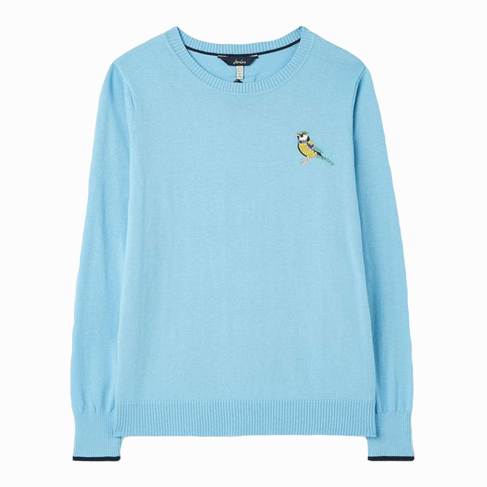 Joules Ladies Tina Embellished Crew Neck Jumper