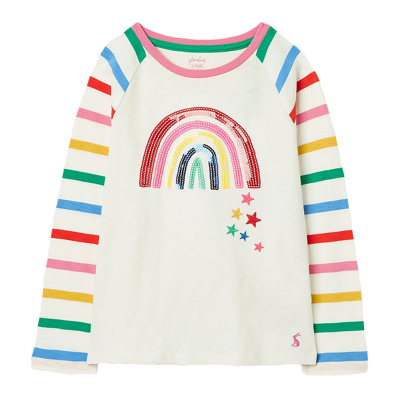 Joules Girls Lorna Long Sleeve Artwork Top