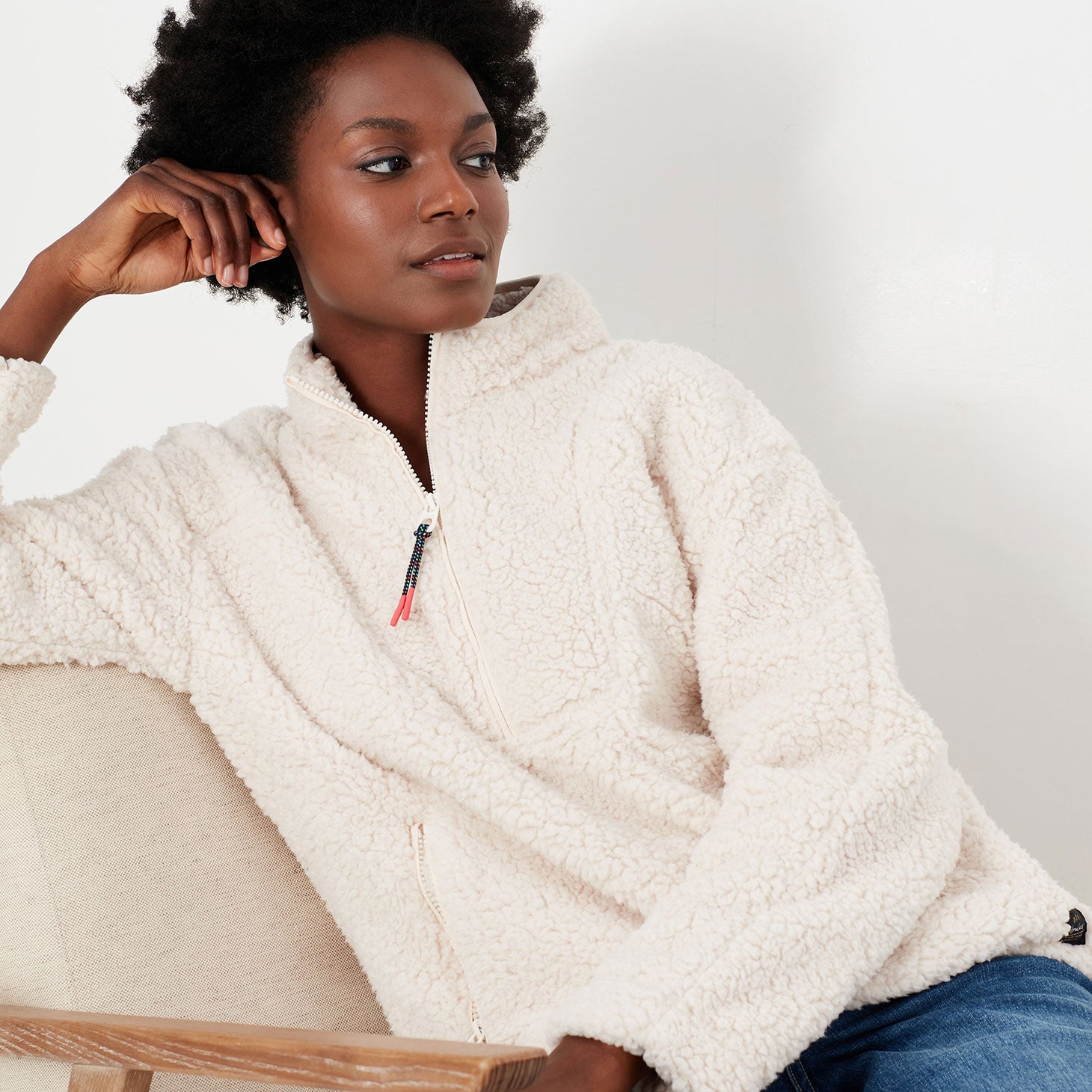 Joules Ladies Delaney Quarter Zip Fleece