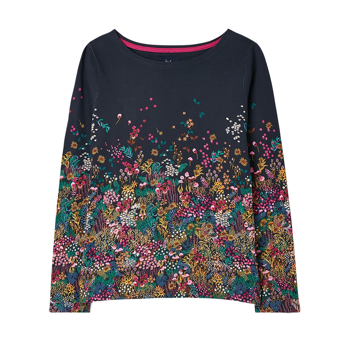 Joules Ladies Harbour Print Long Sleeve Jersey Top