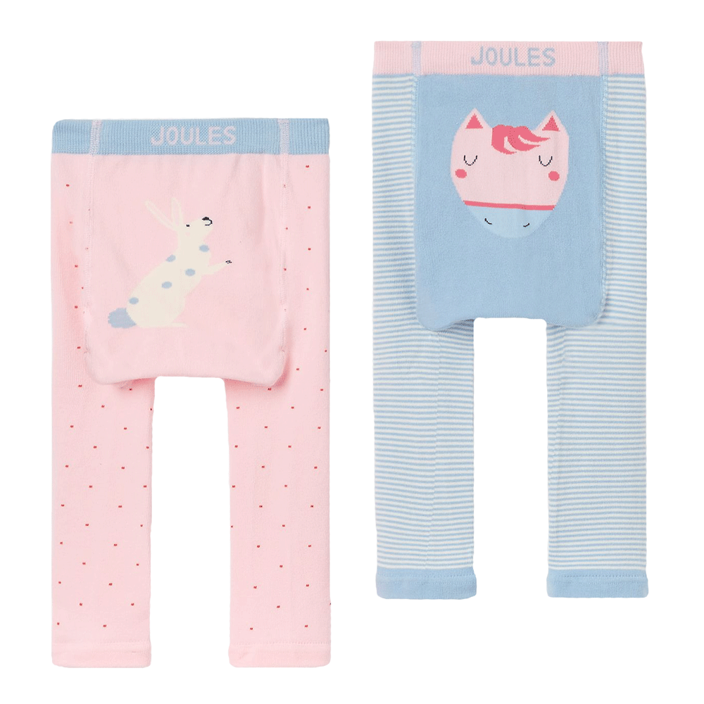 Joules Baby Lively 2 Pack Character Leggings