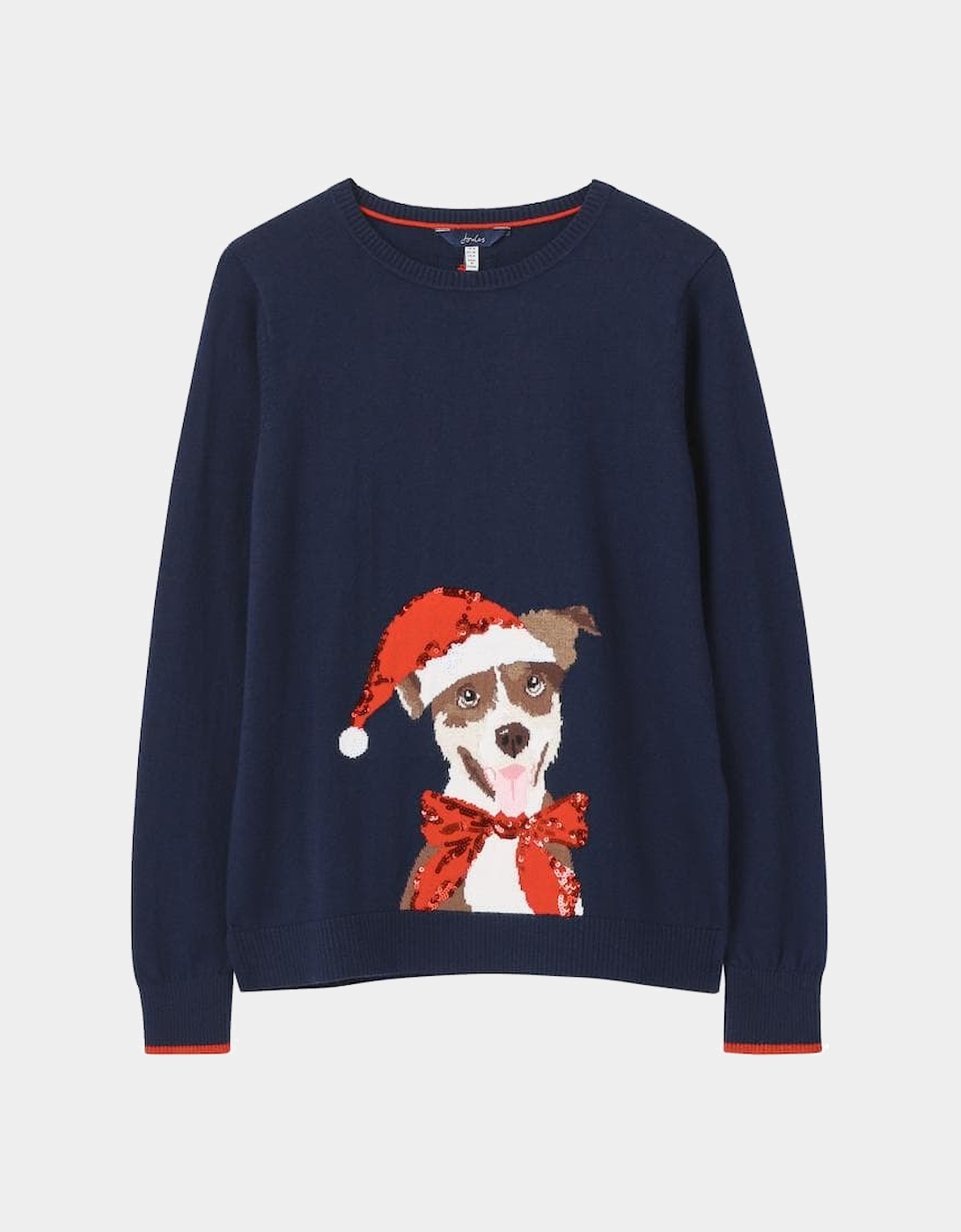 Joules Intarsia Crew Neck Jumper Miranda Festive