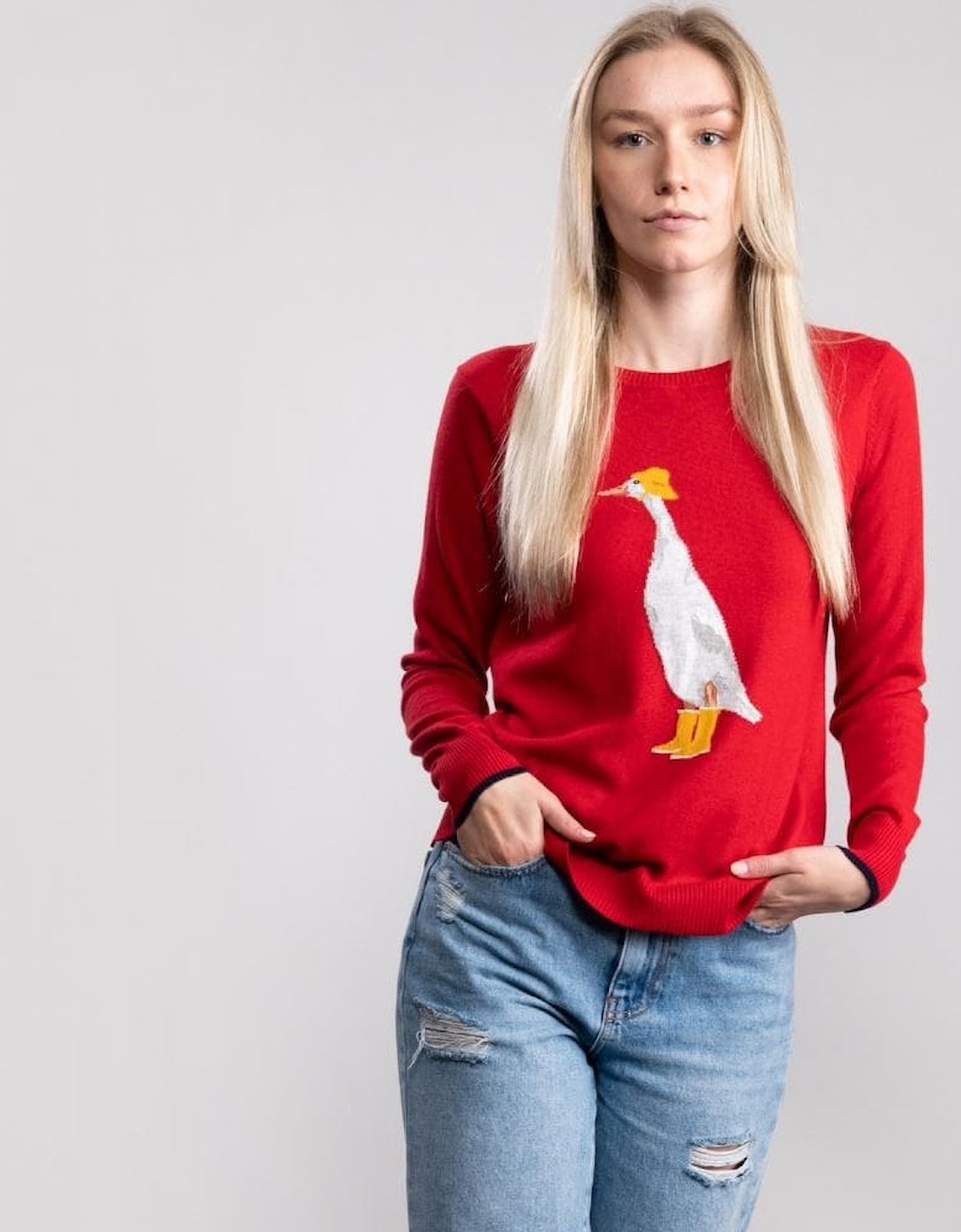 Joules Intarsia Crew Neck Jumper Miranda