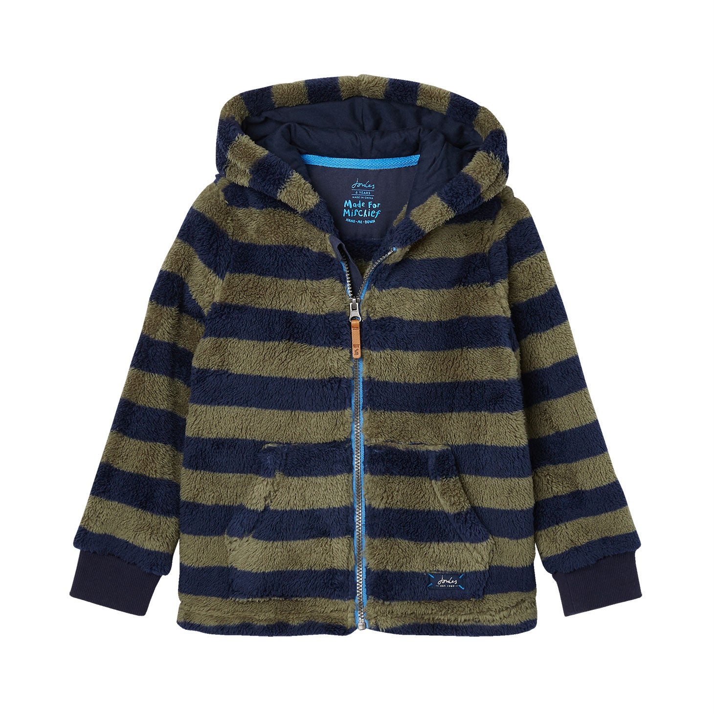 Joules Boys Lanie Stripe Hooded Fleece