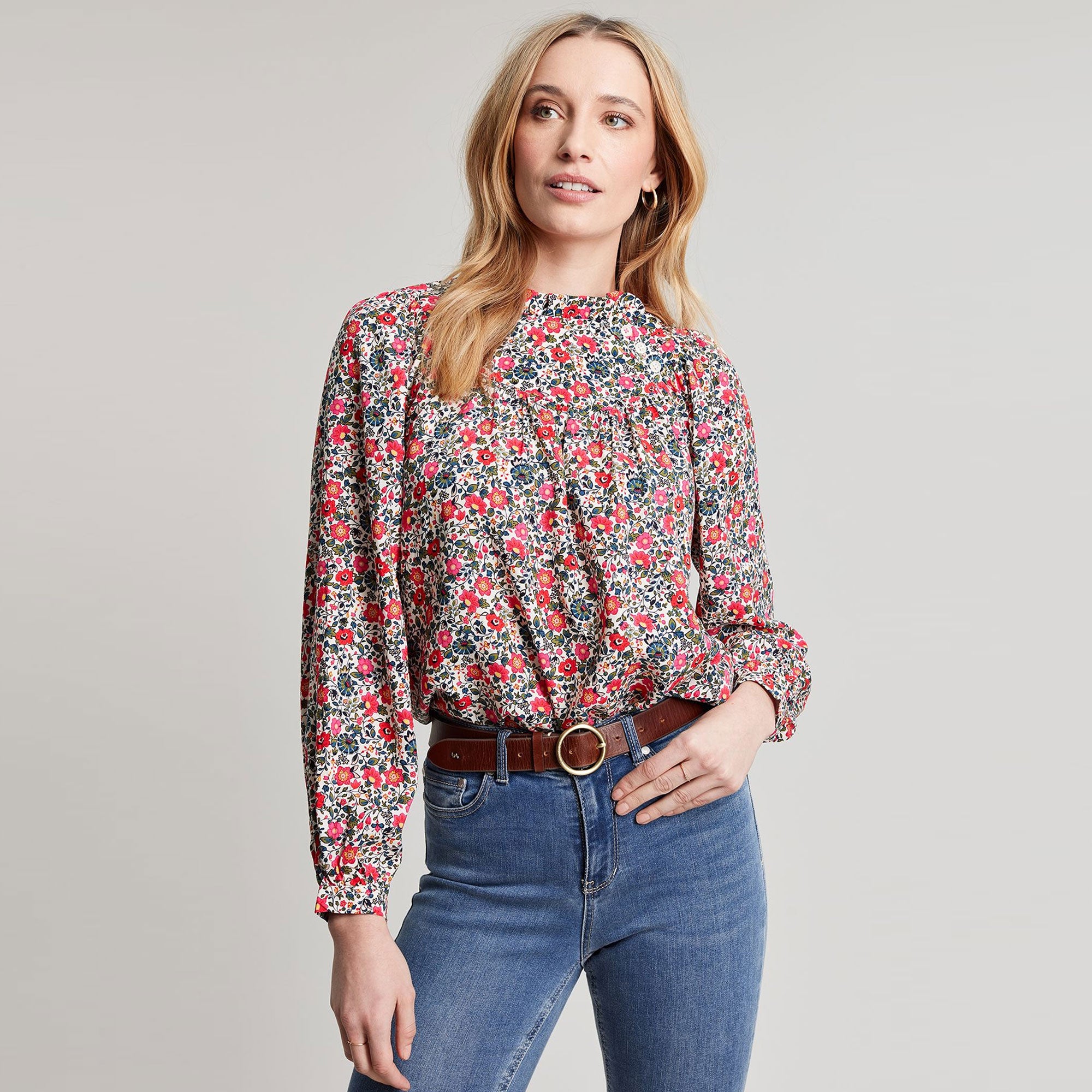Joules Ladies Arietta Pop Over Voile Blouse