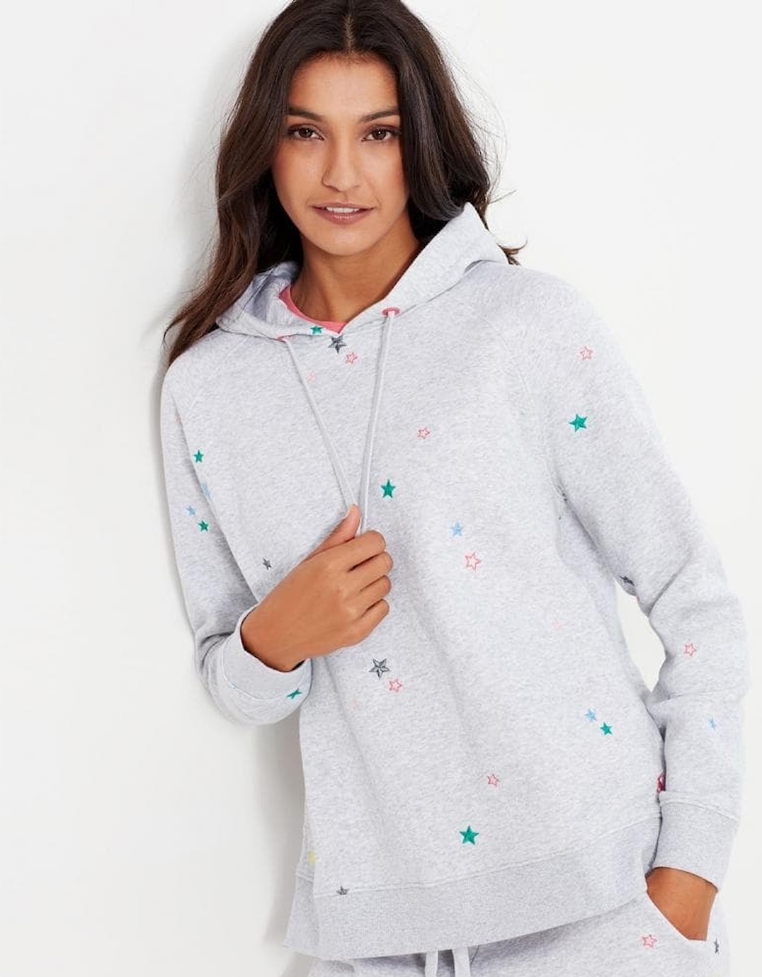 Joules Rowley Embroidered Womens Hooded Sweatshirt