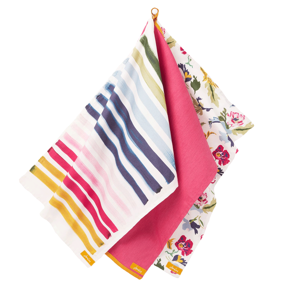 Joules 3 Pack Tea Towel Set