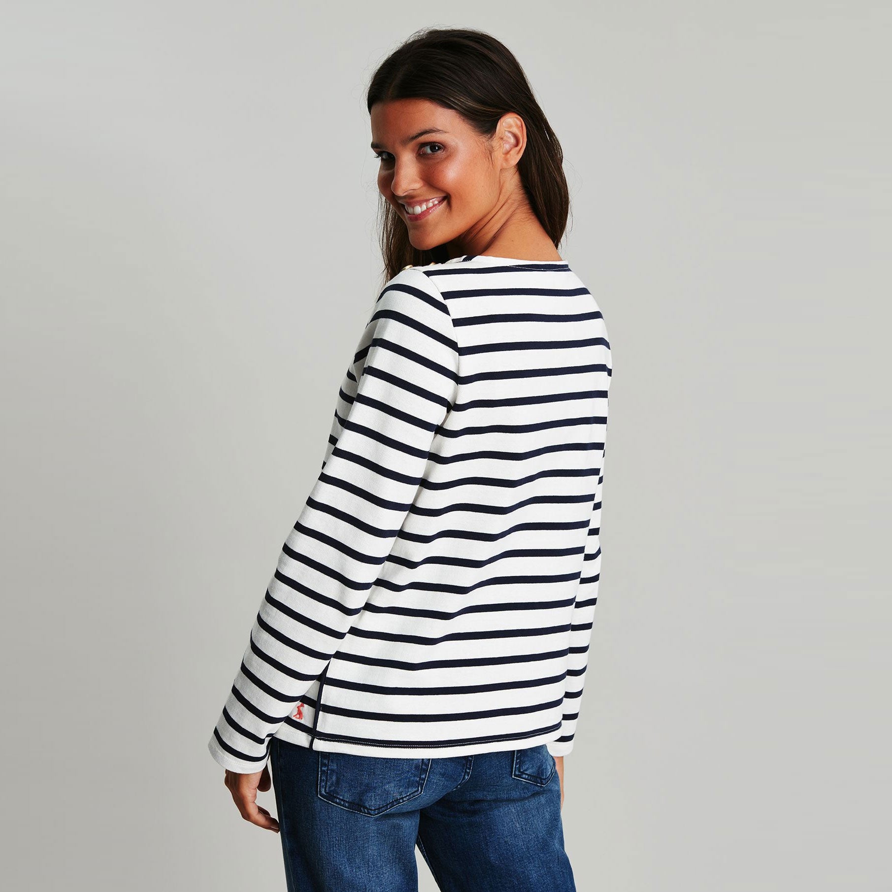 Joules Ladies Aubree Button Shoulder Jersey Top
