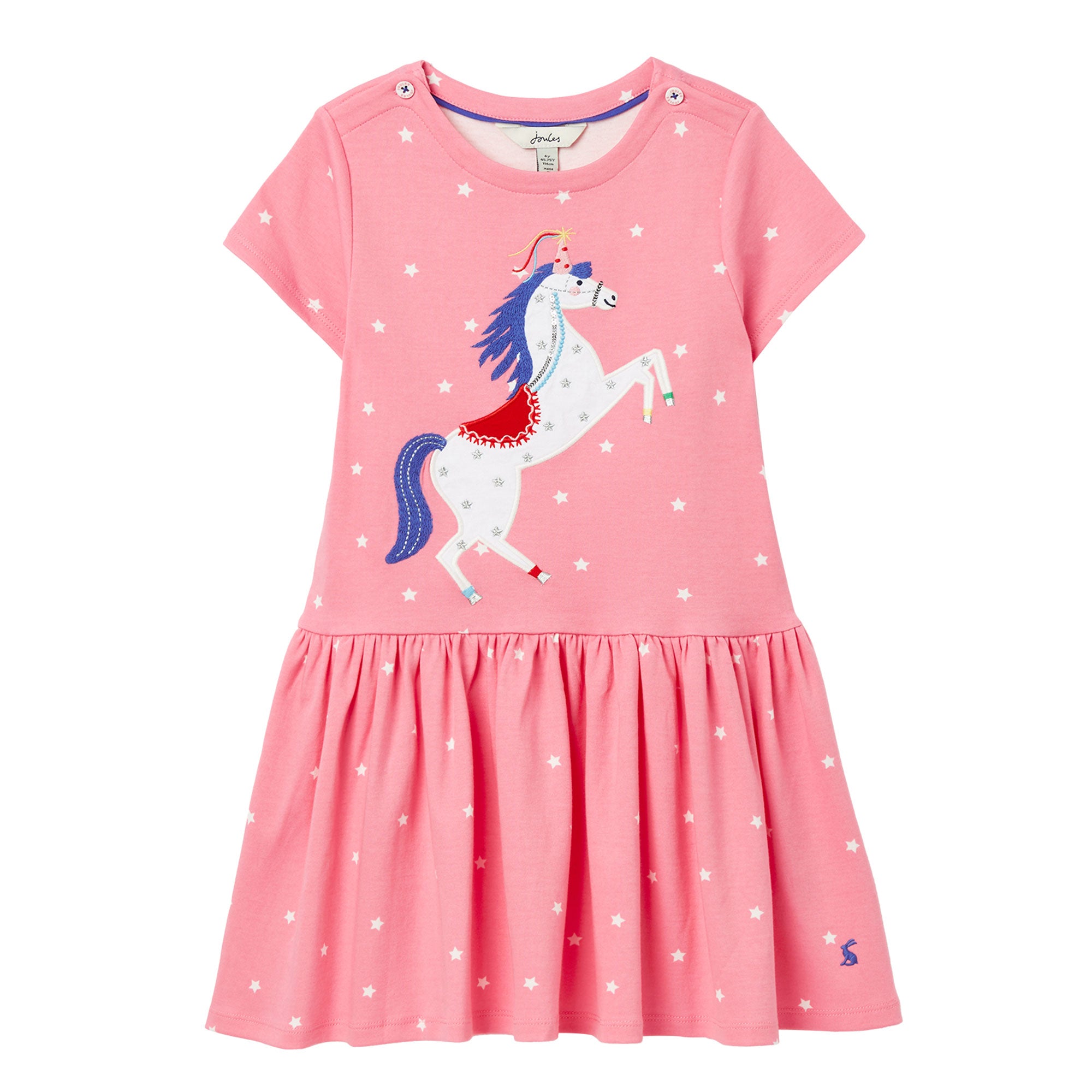 Joules Girls Short Sleeve Harbour Breton Dress