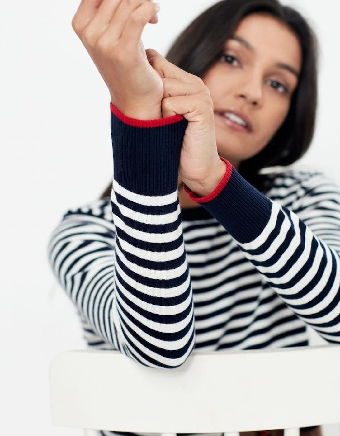 Joules Miranda Knitted Intarsia Crew Neck Jumper