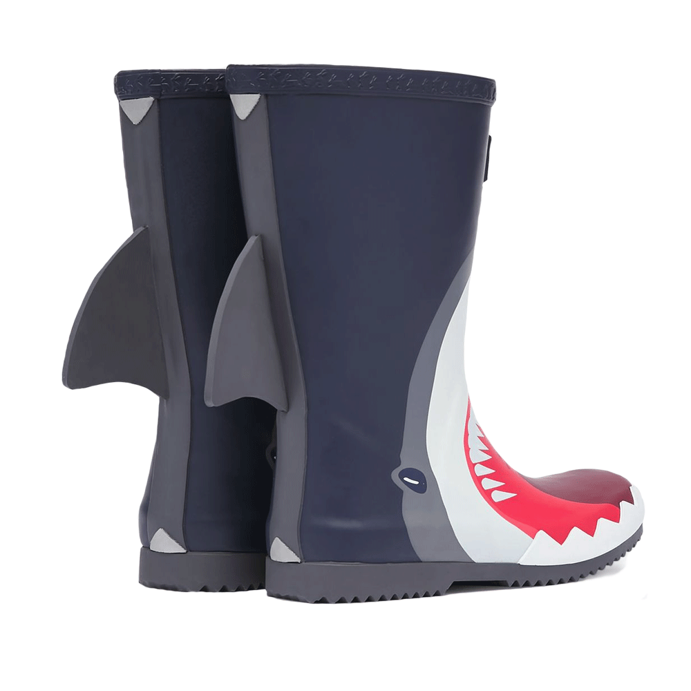 Joules Boys Jnr Roll Up Flexible Printed Welly