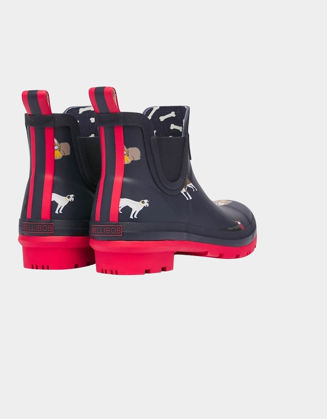 Joules Womens Dogshow Short Wellingtons (Navy)